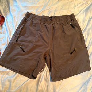 Grey work out shorts high waisted